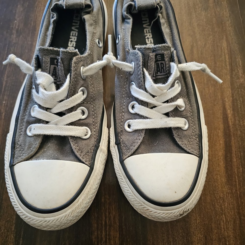 Converse Gray Canvas Sneakers